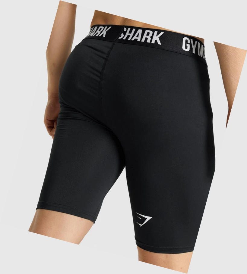 Gymshark Element Baselayer Shorts Herre Svarte | PXLCMW890