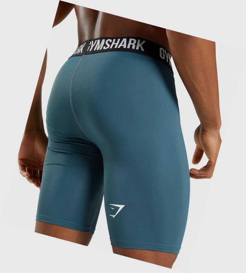 Gymshark Element Baselayer Shorts Herre Turkis | UBQXRY729