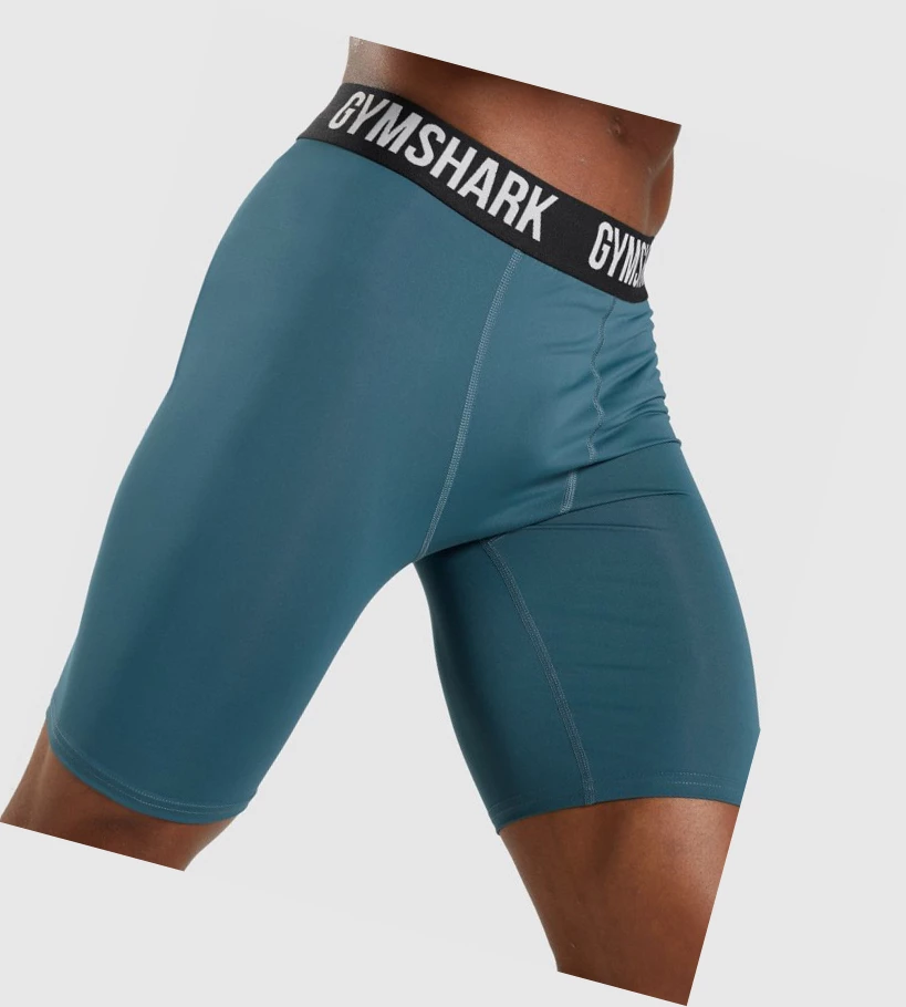 Gymshark Element Baselayer Shorts Herre Turkis | UBQXRY729