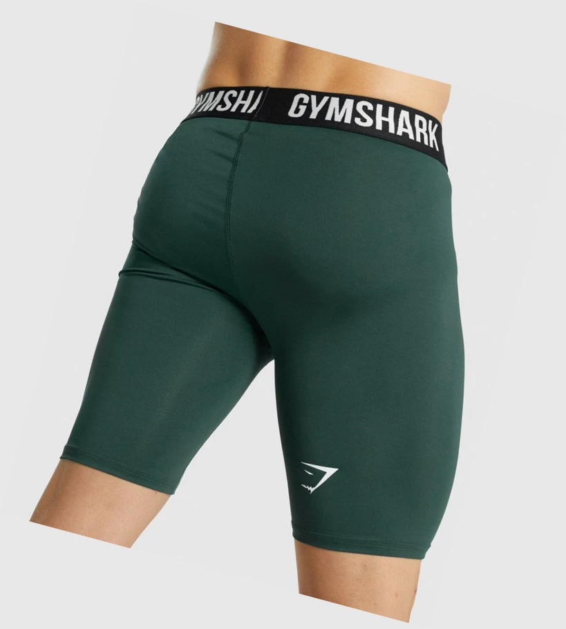 Gymshark Element Baselayer Shorts Herre Mørke Grønn | ZLVWSJ813