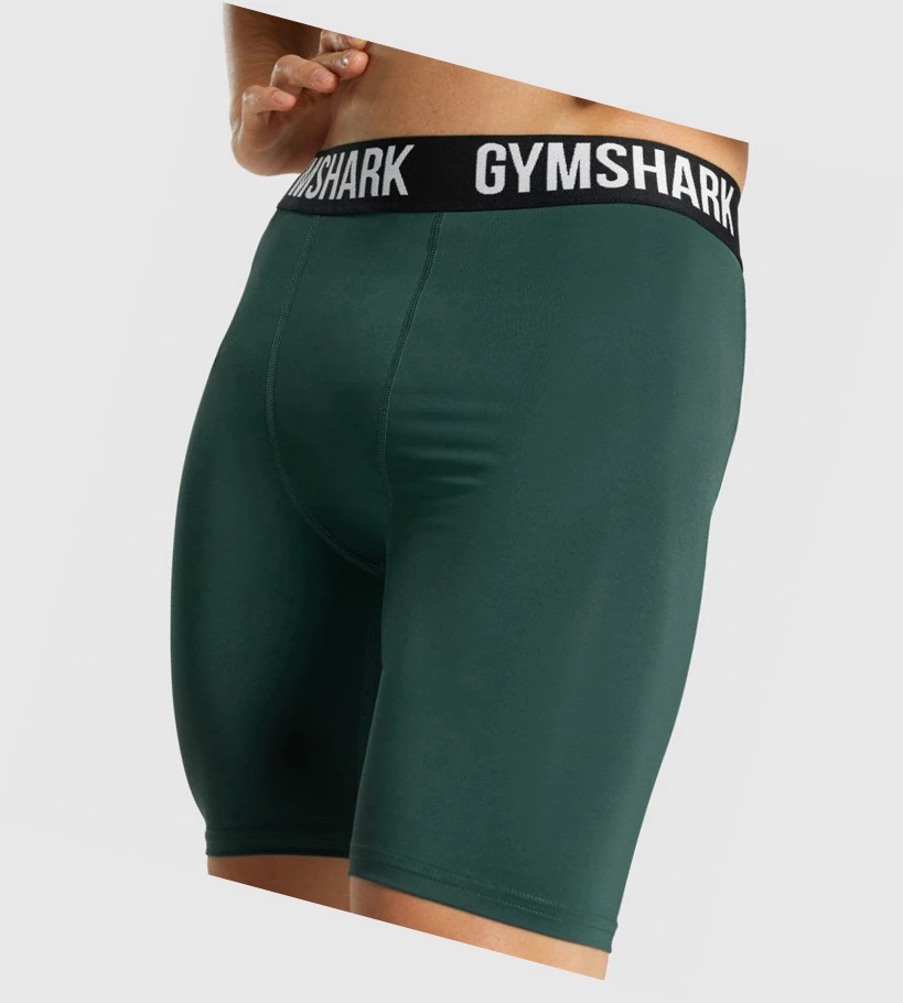 Gymshark Element Baselayer Shorts Herre Mørke Grønn | ZLVWSJ813