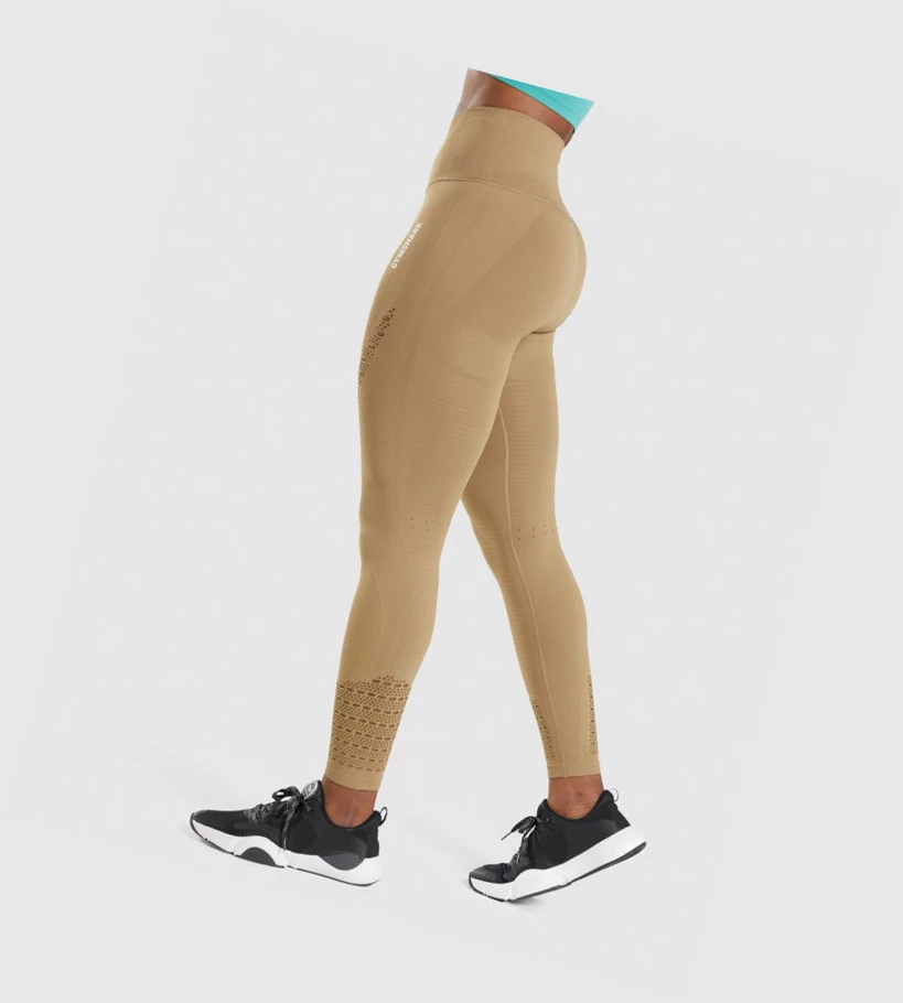 Gymshark Energy Seamless High Waisted Leggings Dame Brune | FDNVAM372