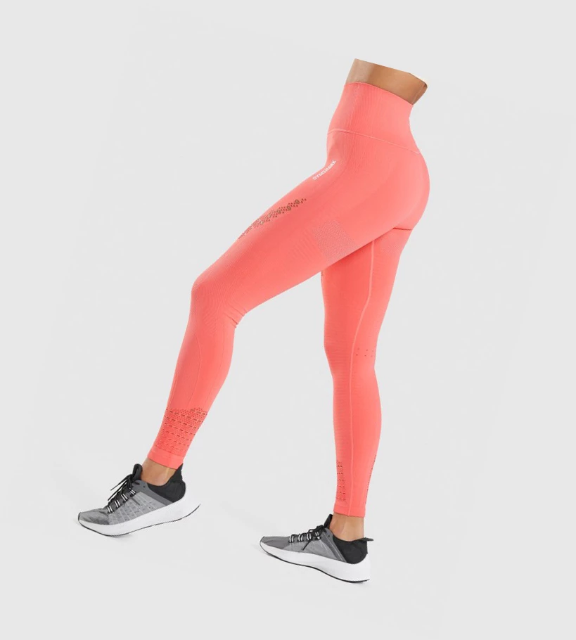 Gymshark Energy Seamless High Waisted Leggings Dame Rosa | FZIARK591