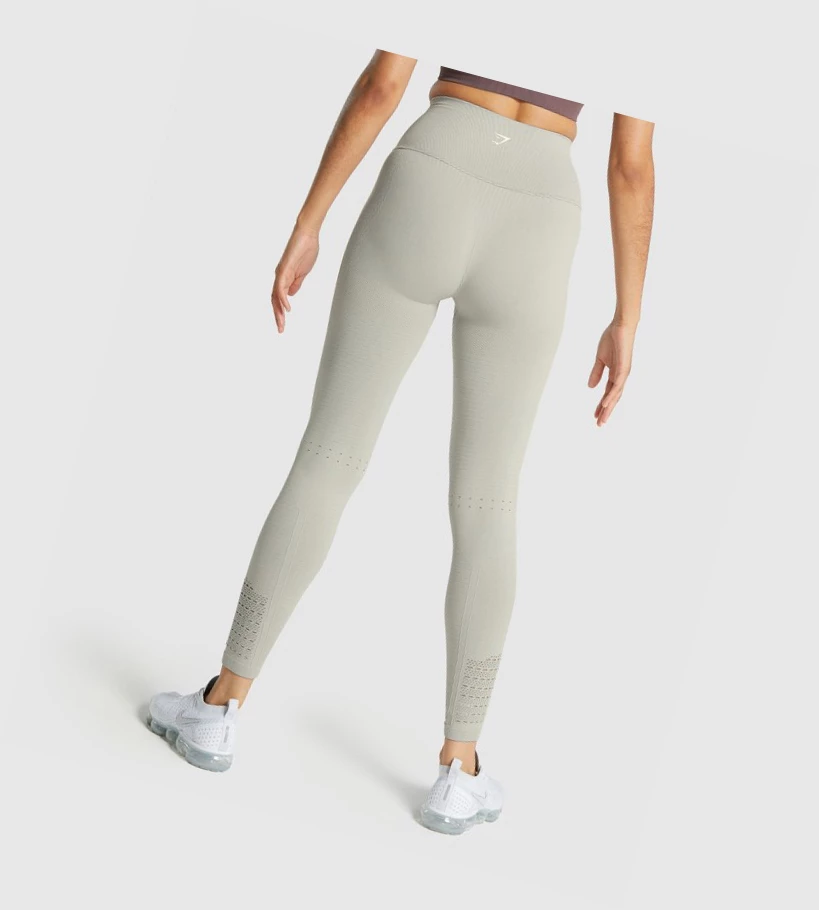 Gymshark Energy Seamless High Waisted Leggings Dame Lyse Grå | NBKFID458