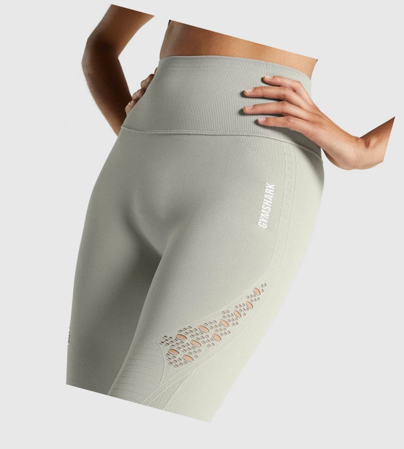 Gymshark Energy Seamless High Waisted Leggings Dame Lyse Grå | NBKFID458