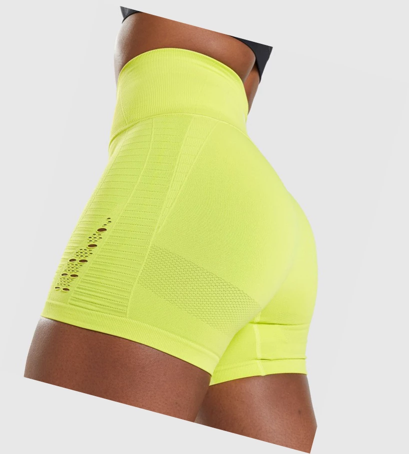 Gymshark Energy Seamless Shorts Dame Gul | IZRHTJ376