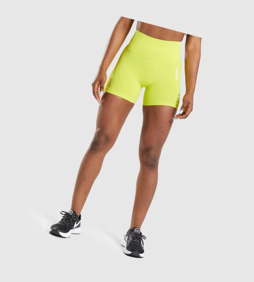 Gymshark Energy Seamless Shorts Dame Gul | IZRHTJ376