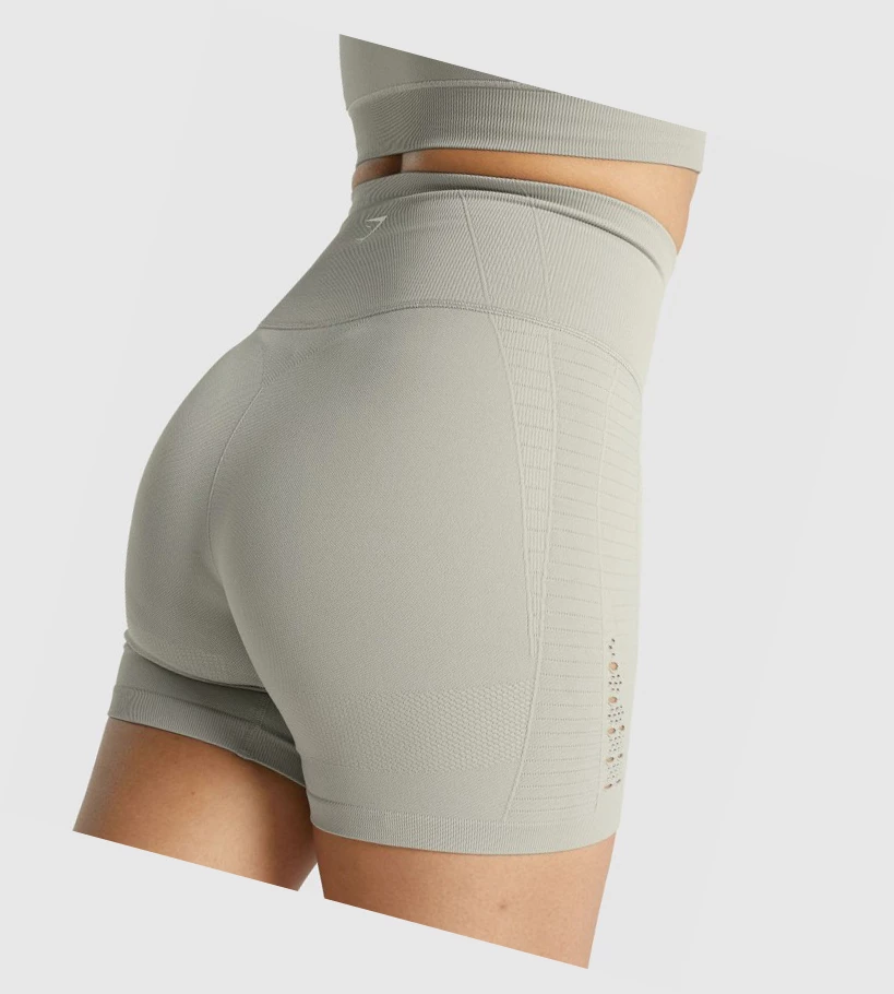 Gymshark Energy Seamless Shorts Dame Lyse Grå | OSFVRB418