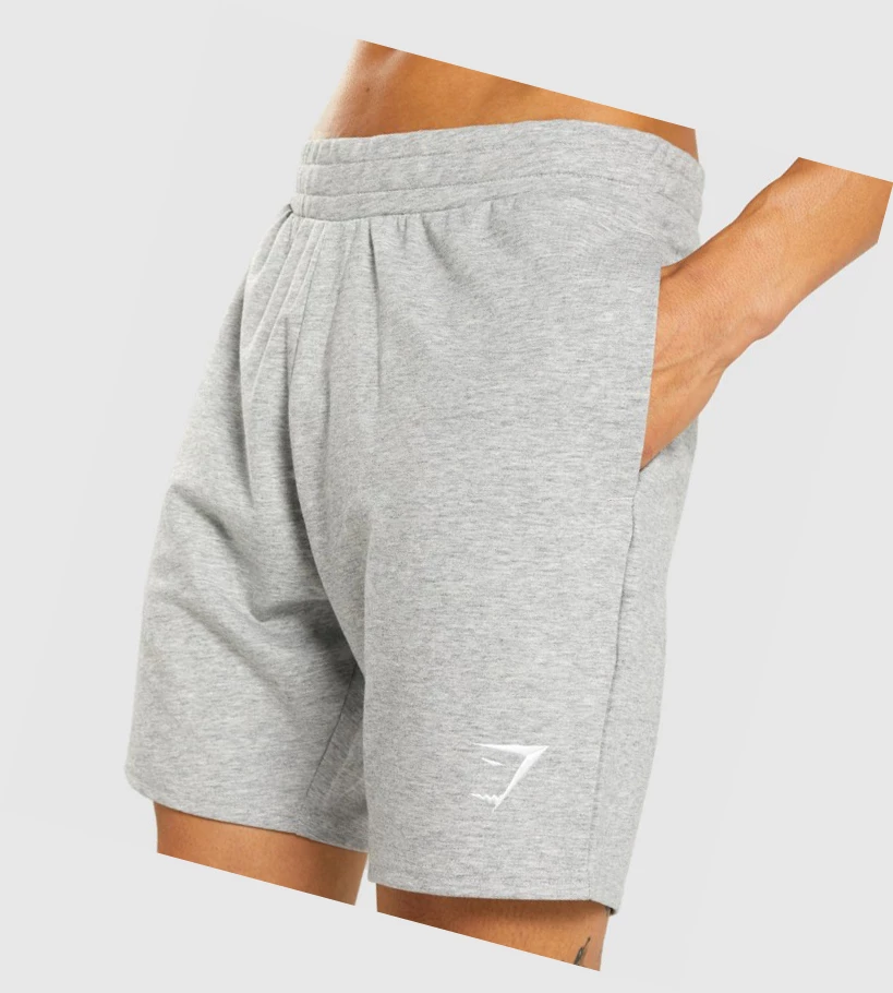 Gymshark Essential 7ﾔ Shorts Herre Lyse Grå | KARCME985