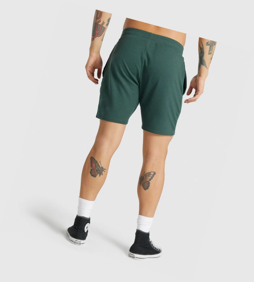 Gymshark Essential 7ﾔ Shorts Herre Mørke Grønn | GDNVAZ830