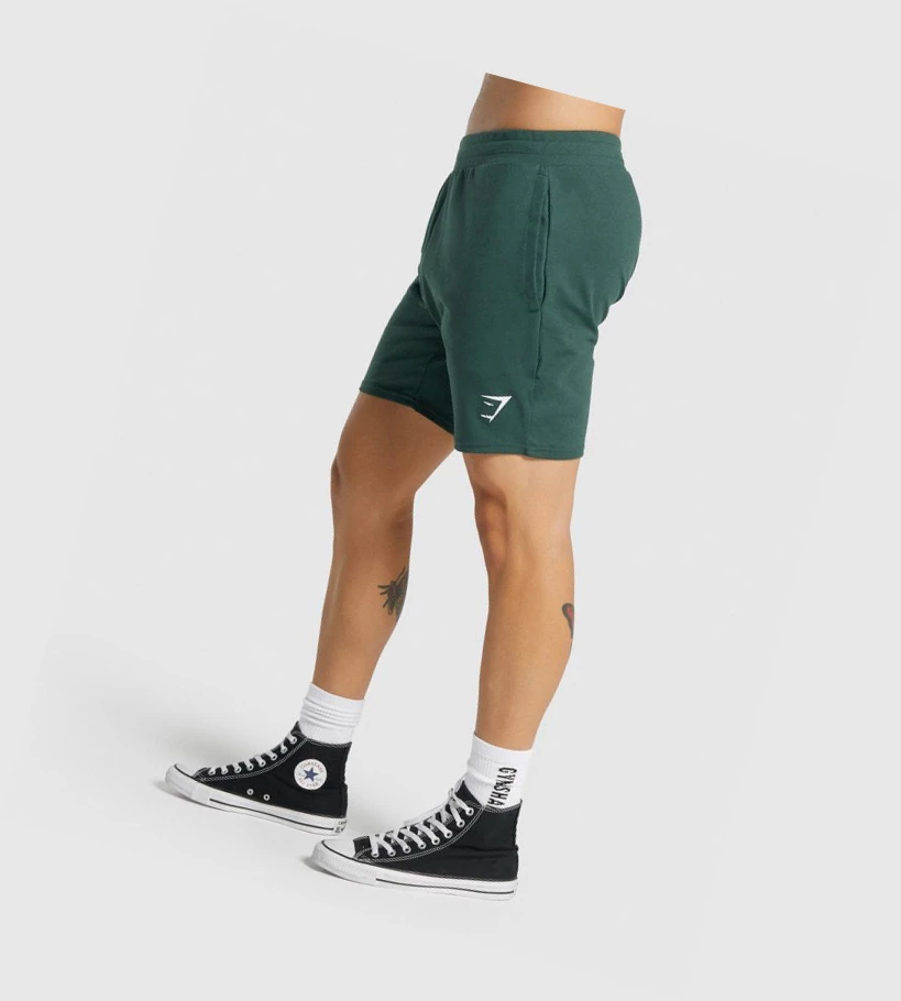 Gymshark Essential 7ﾔ Shorts Herre Mørke Grønn | GDNVAZ830