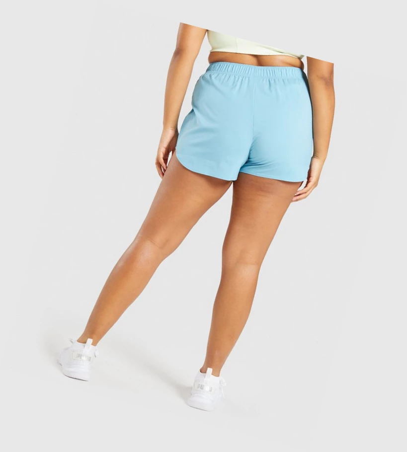 Gymshark Essential Loose Trenings Shorts Dame Lyse Blå | GXCSEO196