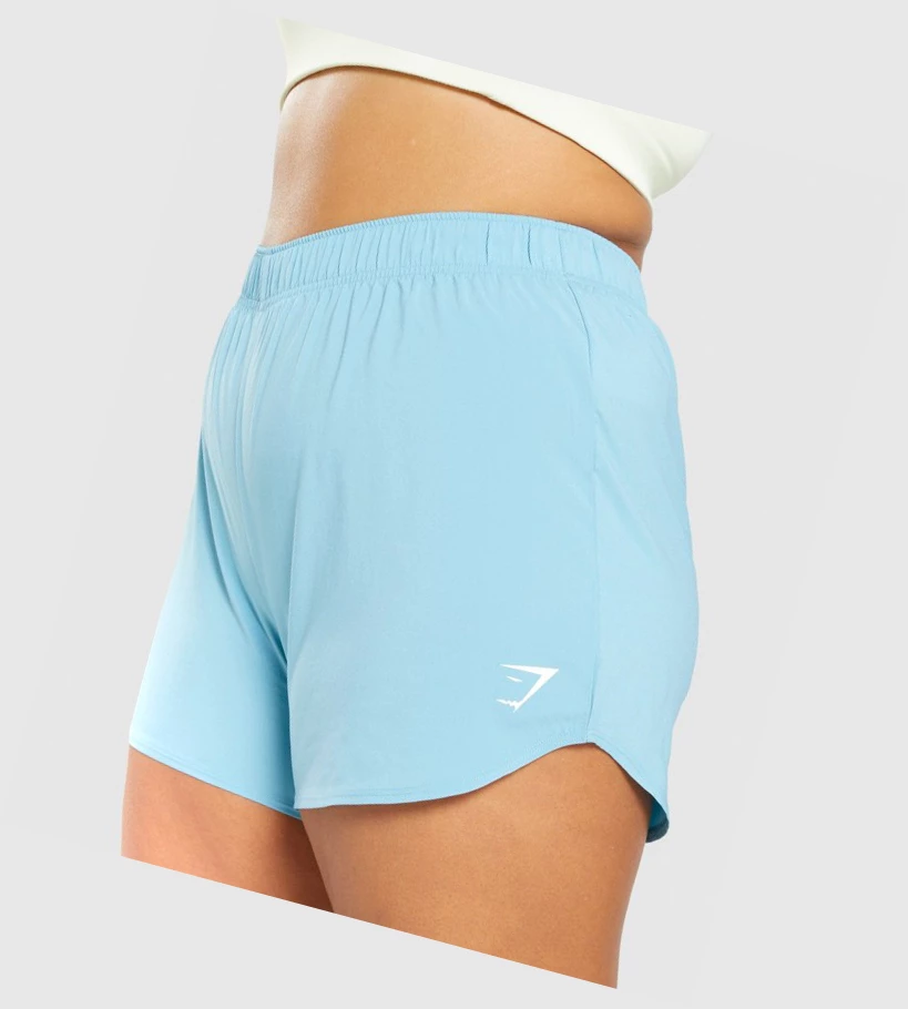 Gymshark Essential Loose Trenings Shorts Dame Lyse Blå | GXCSEO196