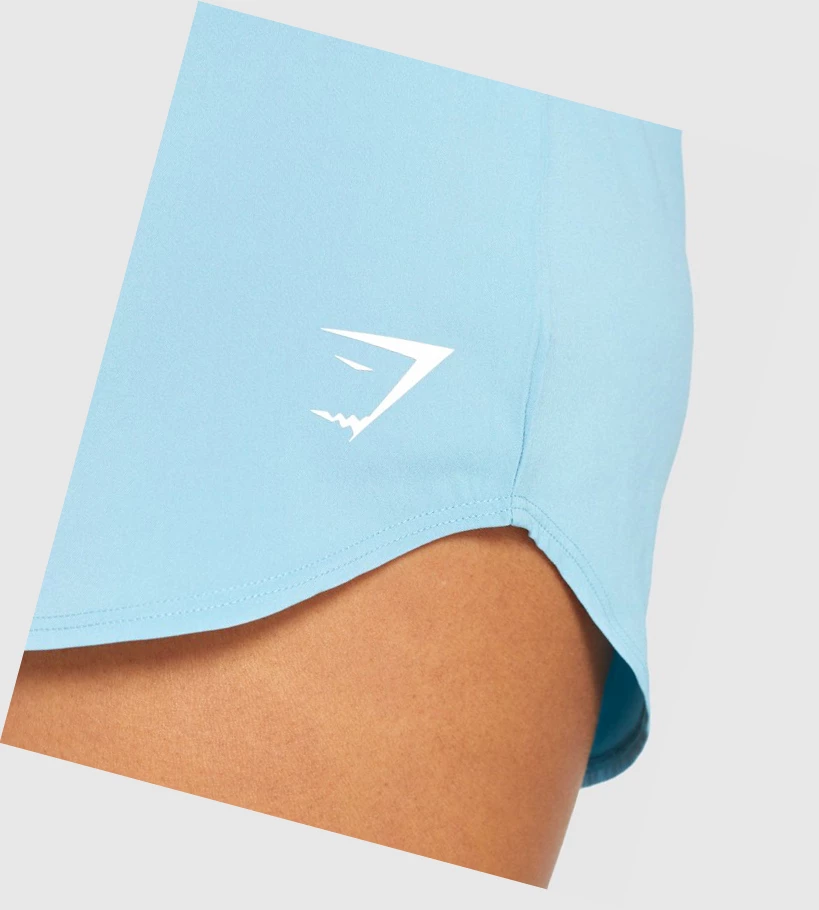 Gymshark Essential Loose Trenings Shorts Dame Lyse Blå | GXCSEO196