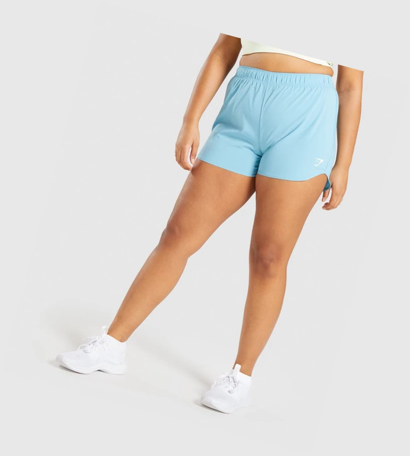 Gymshark Essential Loose Trenings Shorts Dame Lyse Blå | GXCSEO196