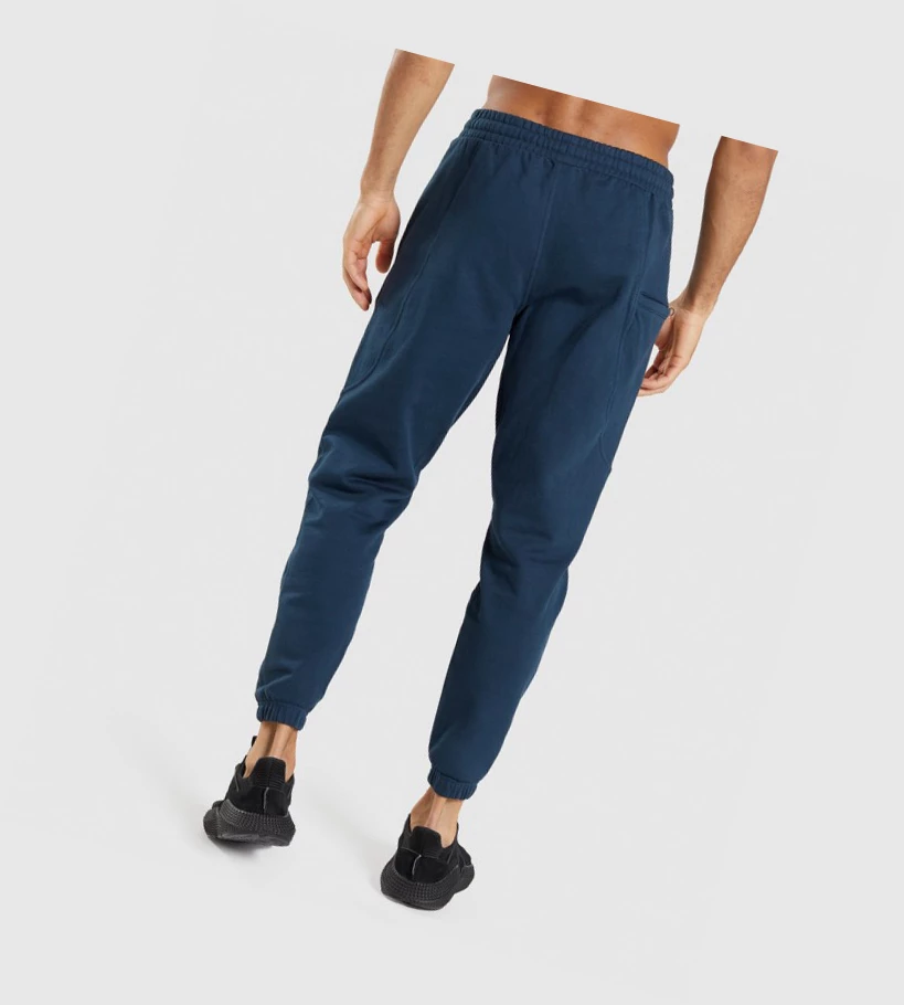 Gymshark Essential Oversized Joggebukser Herre Marineblå | QEWYRK274