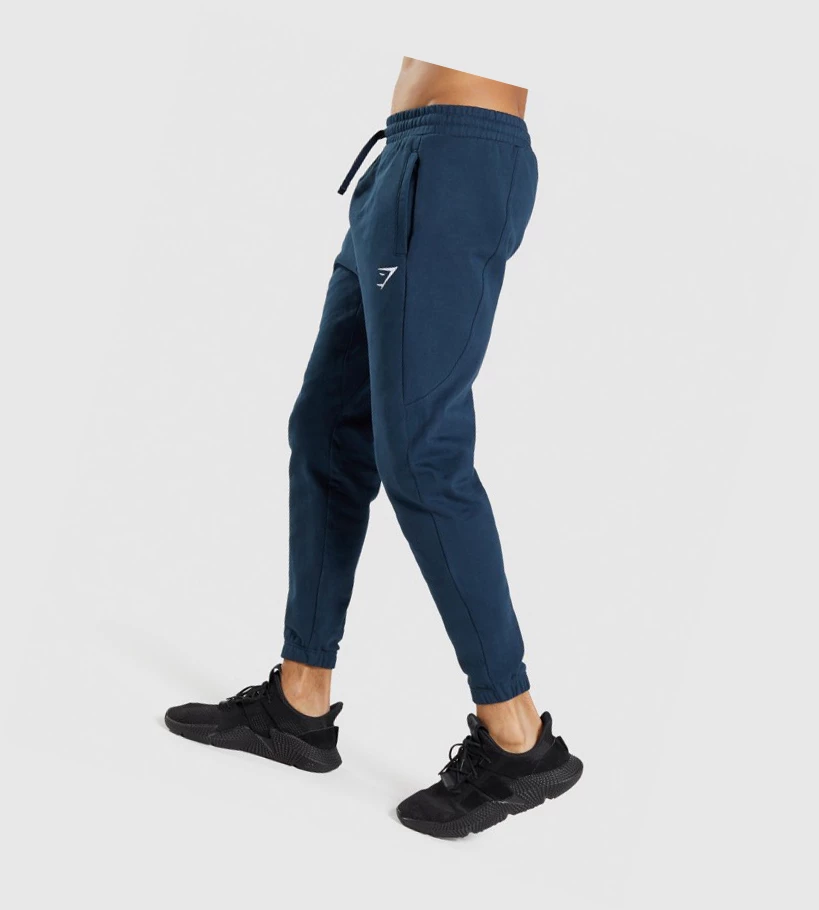 Gymshark Essential Oversized Joggebukser Herre Marineblå | QEWYRK274