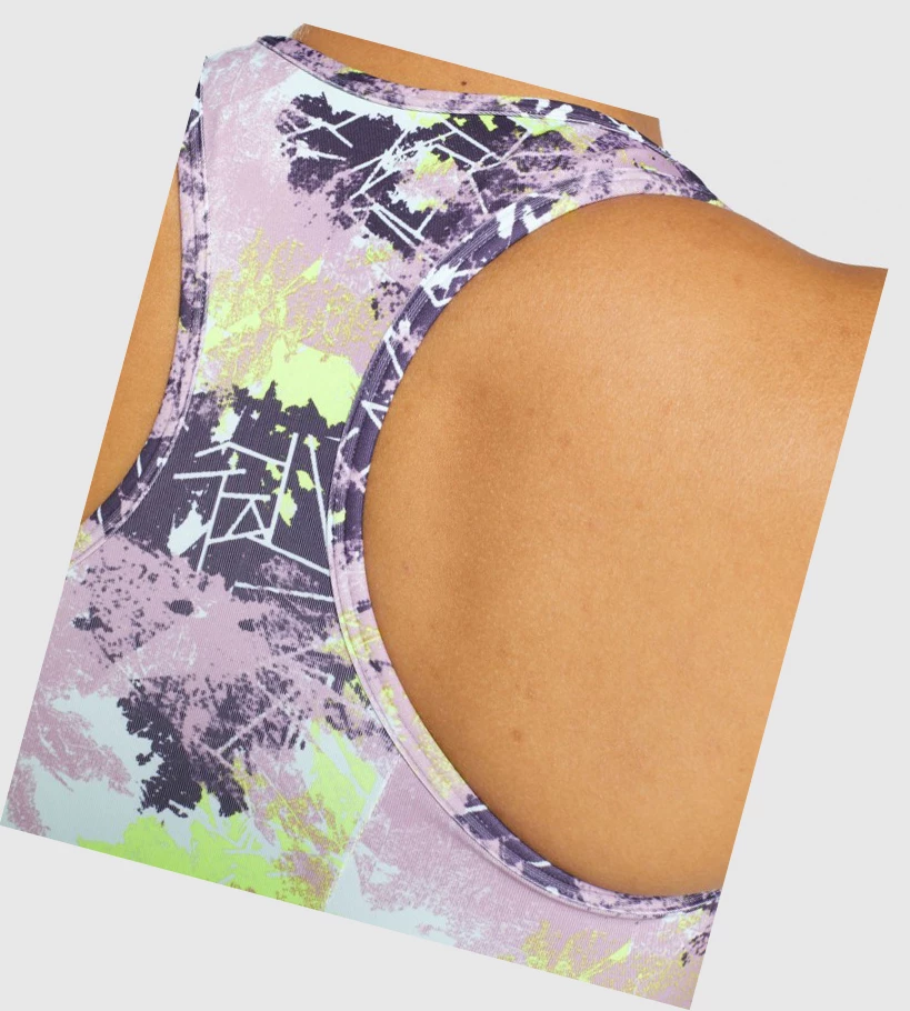 Gymshark Essential Racer Back Trenings Sports Bh Dame Camouflage | LVCARJ852