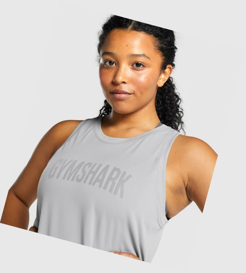 Gymshark Fit Seamless Loose Singlet Dame Grå | HTAKSL678