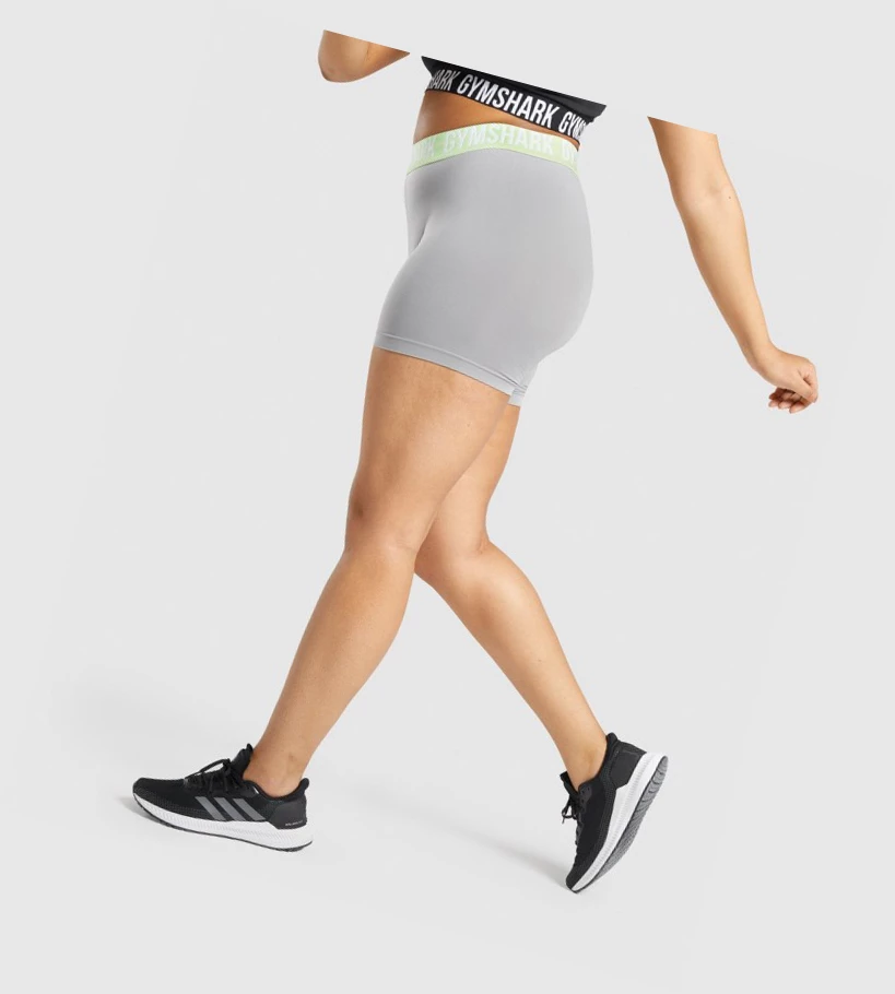 Gymshark Fit Seamless Shorts Dame Grå | QYLJMW258