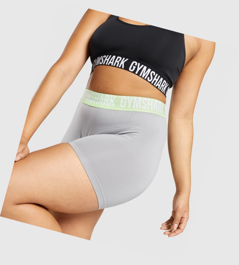 Gymshark Fit Seamless Shorts Dame Grå | QYLJMW258