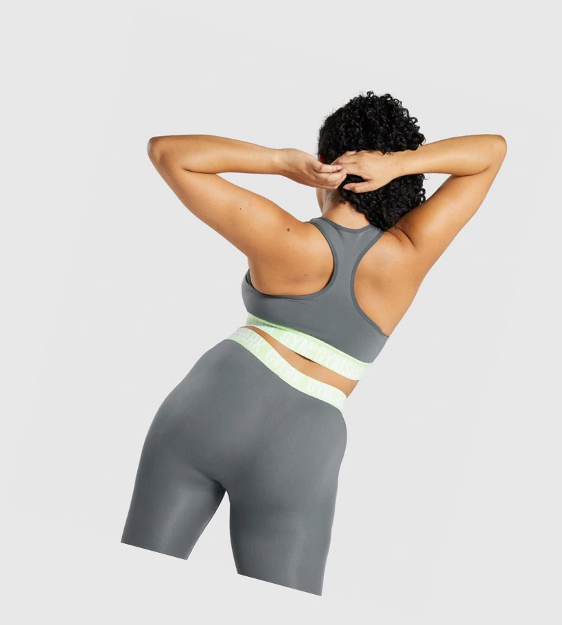 Gymshark Fit Seamless Sports Bh Dame Grå | NHORWK407