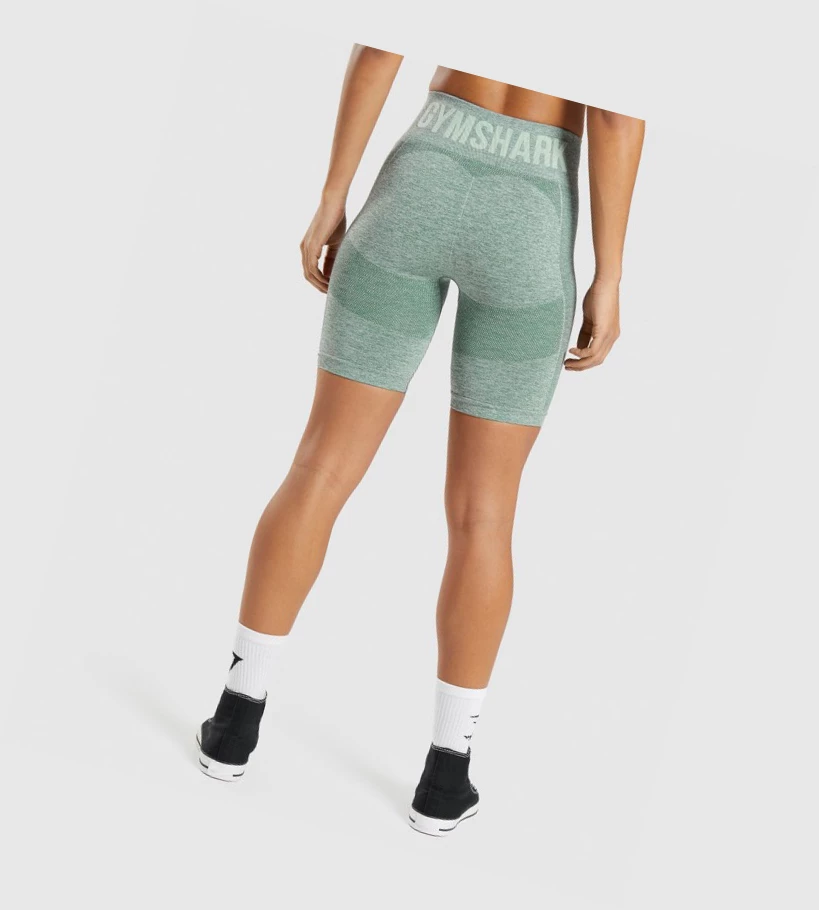 Gymshark Flex Cycling Shorts Dame Grønn | DWXOJS291