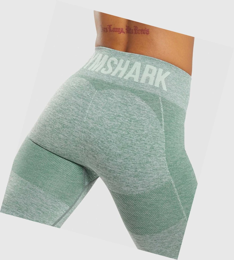 Gymshark Flex Cycling Shorts Dame Grønn | DWXOJS291