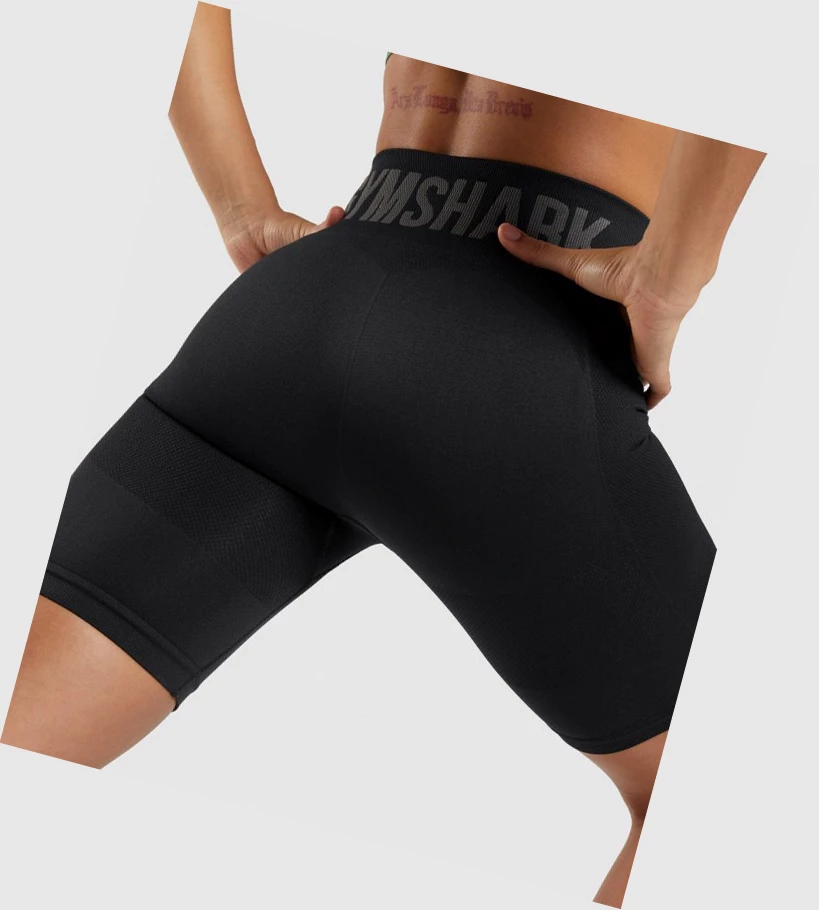 Gymshark Flex Cycling Shorts Dame Svarte | KWXBNQ895