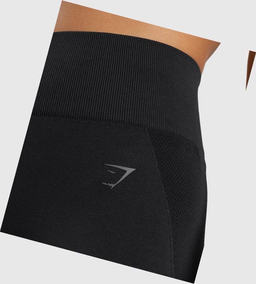 Gymshark Flex Cycling Shorts Dame Svarte | KWXBNQ895