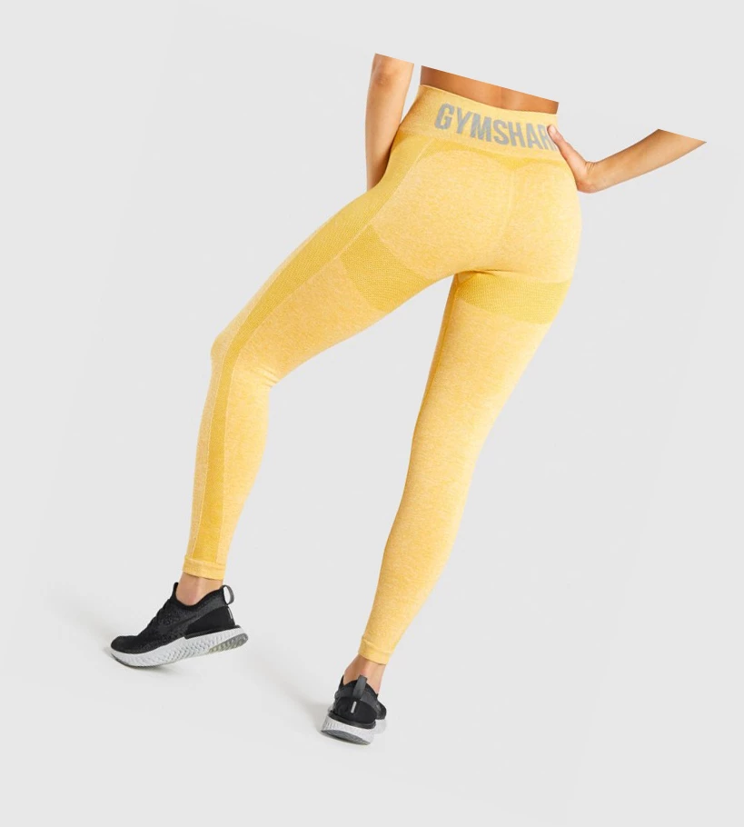 Gymshark Flex High Waisted Leggings Dame Gul | GUQMSX725