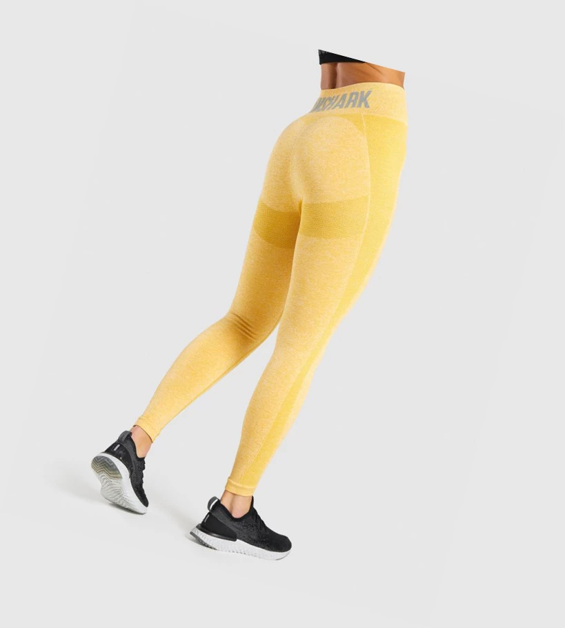 Gymshark Flex High Waisted Leggings Dame Gul | GUQMSX725