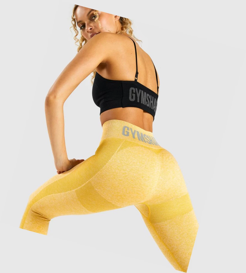 Gymshark Flex High Waisted Leggings Dame Gul | GUQMSX725