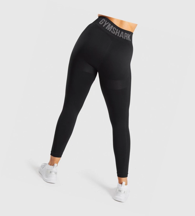 Gymshark Flex High Waisted Leggings Dame Svarte Grå | WAICDR321