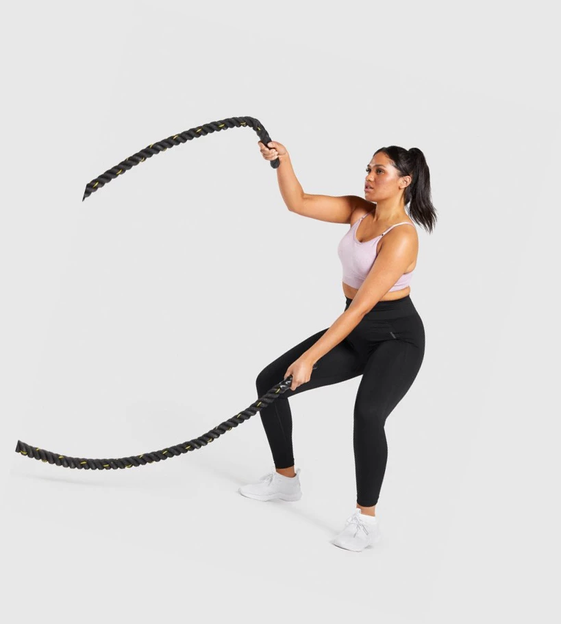 Gymshark Flex High Waisted Leggings Dame Svarte Grå | WAICDR321