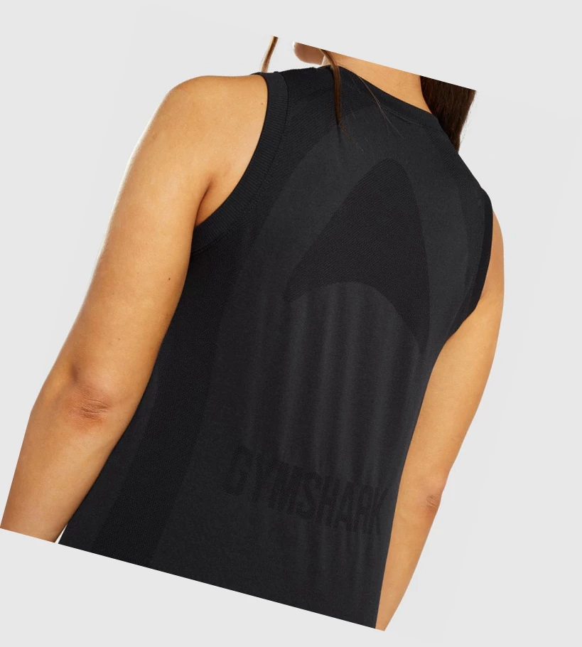 Gymshark Flex Loose Top Singlet Dame Svarte | JZFBLV246