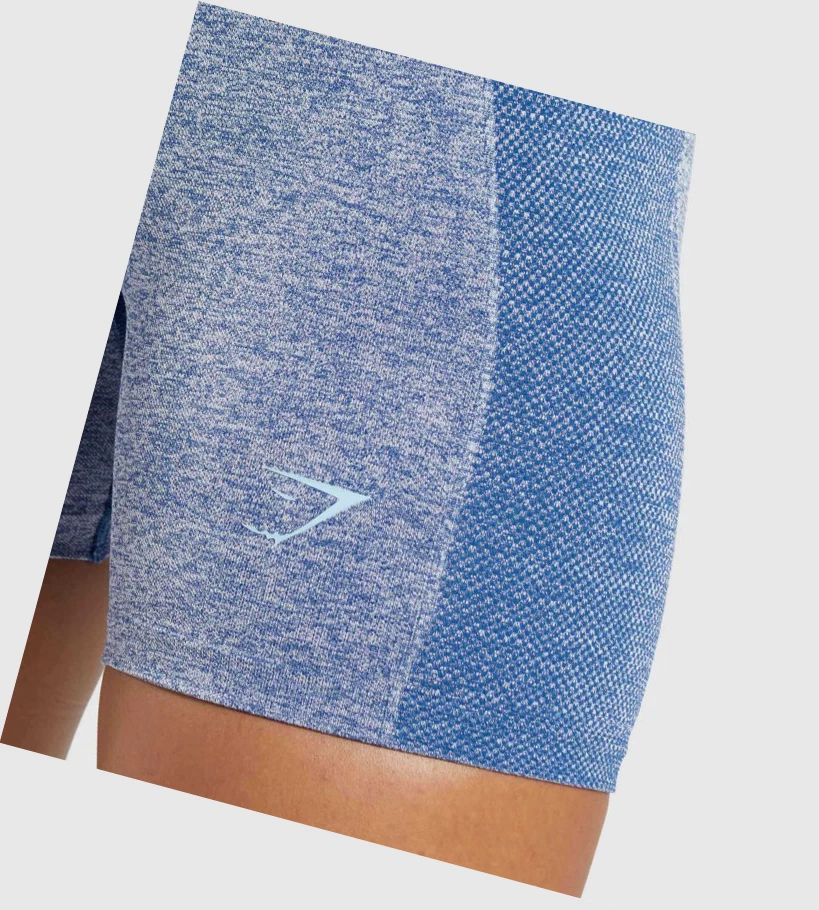 Gymshark Flex Shorts Dame Blå | SOXHKE358