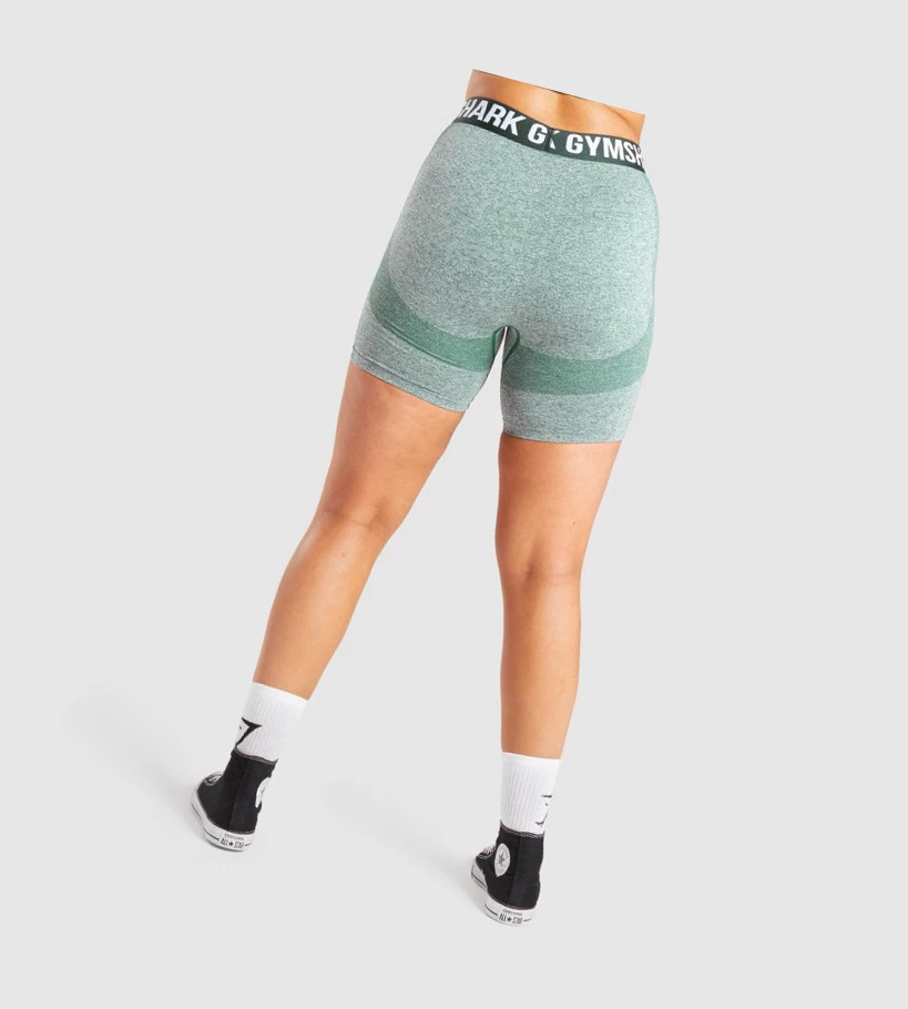 Gymshark Flex Shorts Dame Mørke Grønn | CFQDMI641