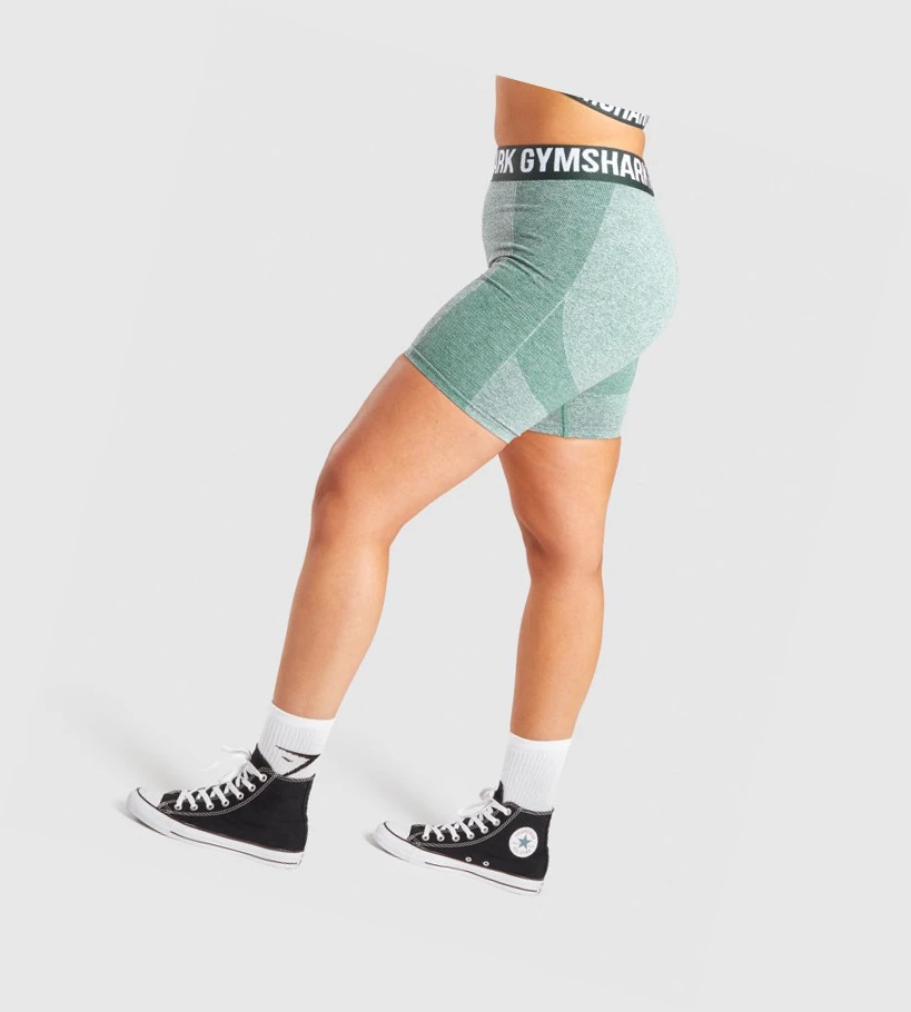 Gymshark Flex Shorts Dame Mørke Grønn | CFQDMI641