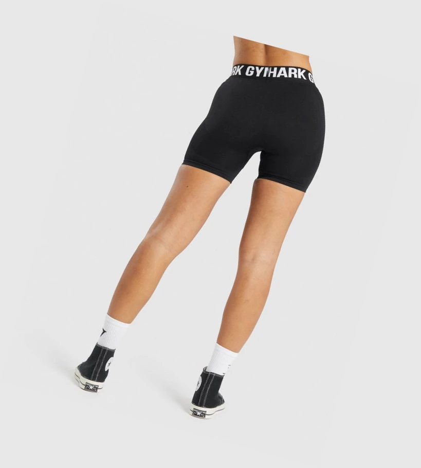 Gymshark Flex Shorts Dame Svarte | BLSPQK273