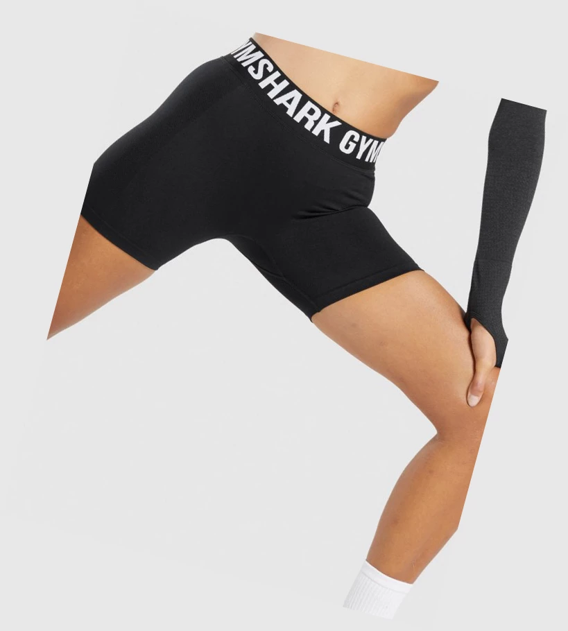 Gymshark Flex Shorts Dame Svarte | BLSPQK273