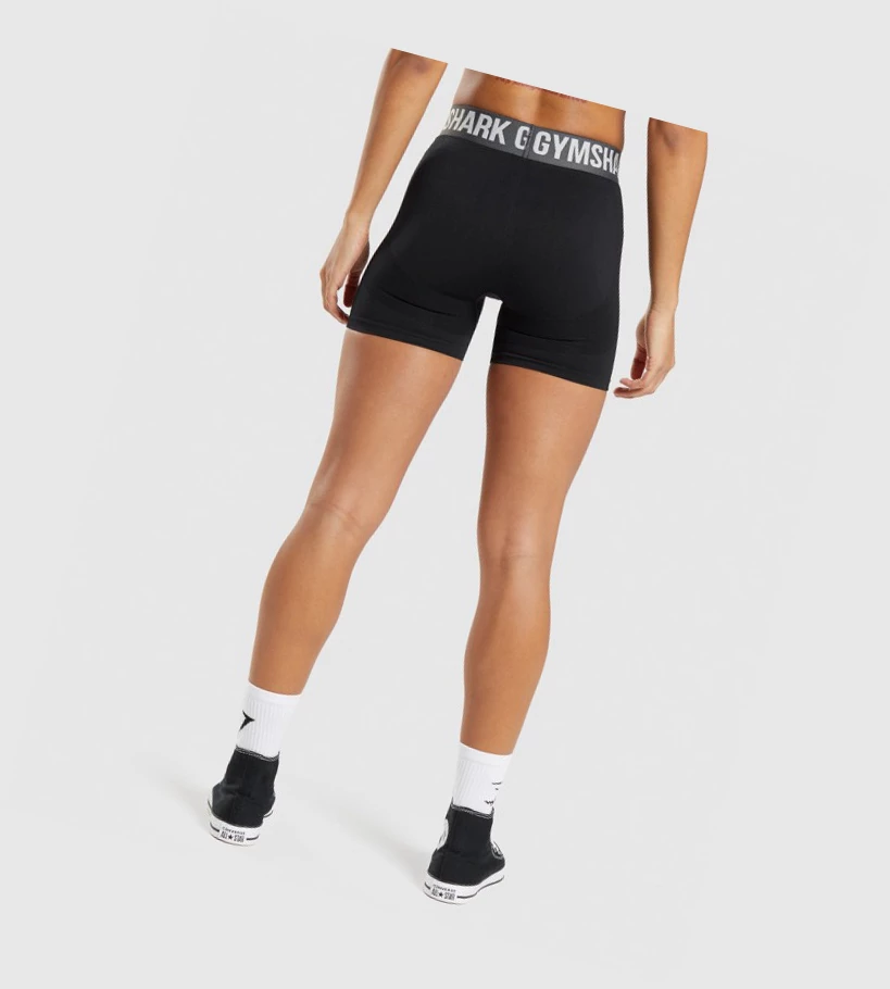 Gymshark Flex Shorts Dame Svarte | YTUQZX275