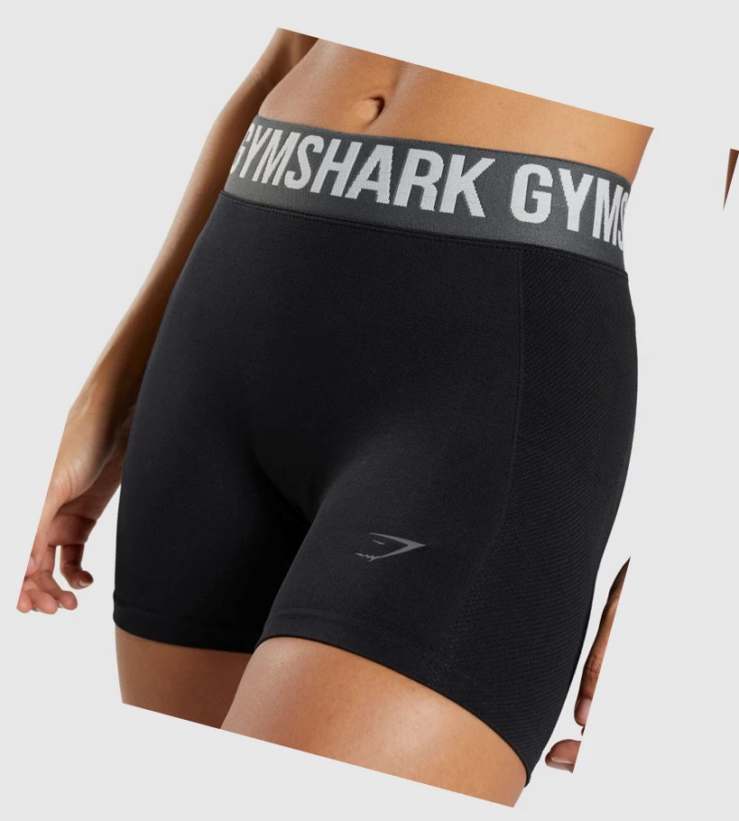 Gymshark Flex Shorts Dame Svarte | YTUQZX275