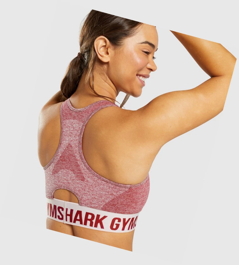 Gymshark Flex Sports Bh Dame Burgunder | YRCHJO382