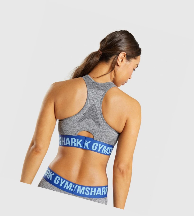 Gymshark Flex Sports Bh Dame Grå | XCNHPD104