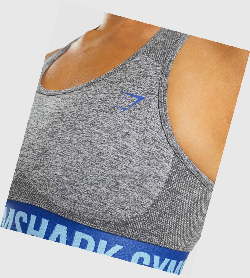 Gymshark Flex Sports Bh Dame Grå | XCNHPD104