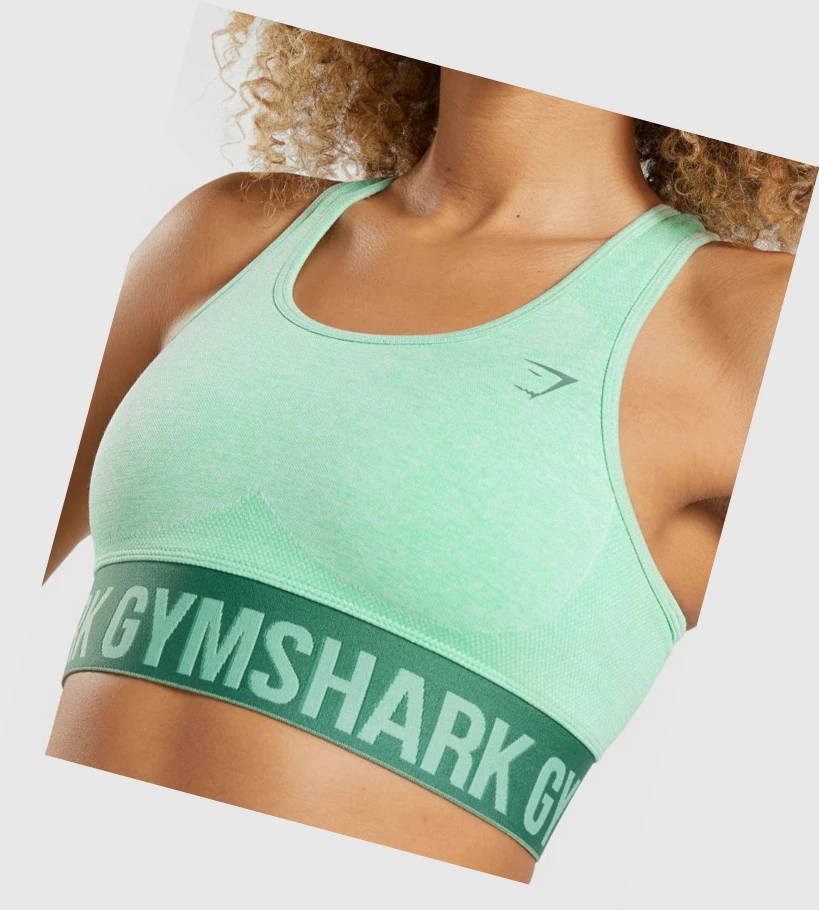 Gymshark Flex Sports Bh Dame Grønn | NBKPMY143