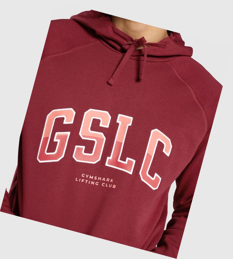 Gymshark GSLC Collegiate Klær Herre Burgunder | VPFKCH034