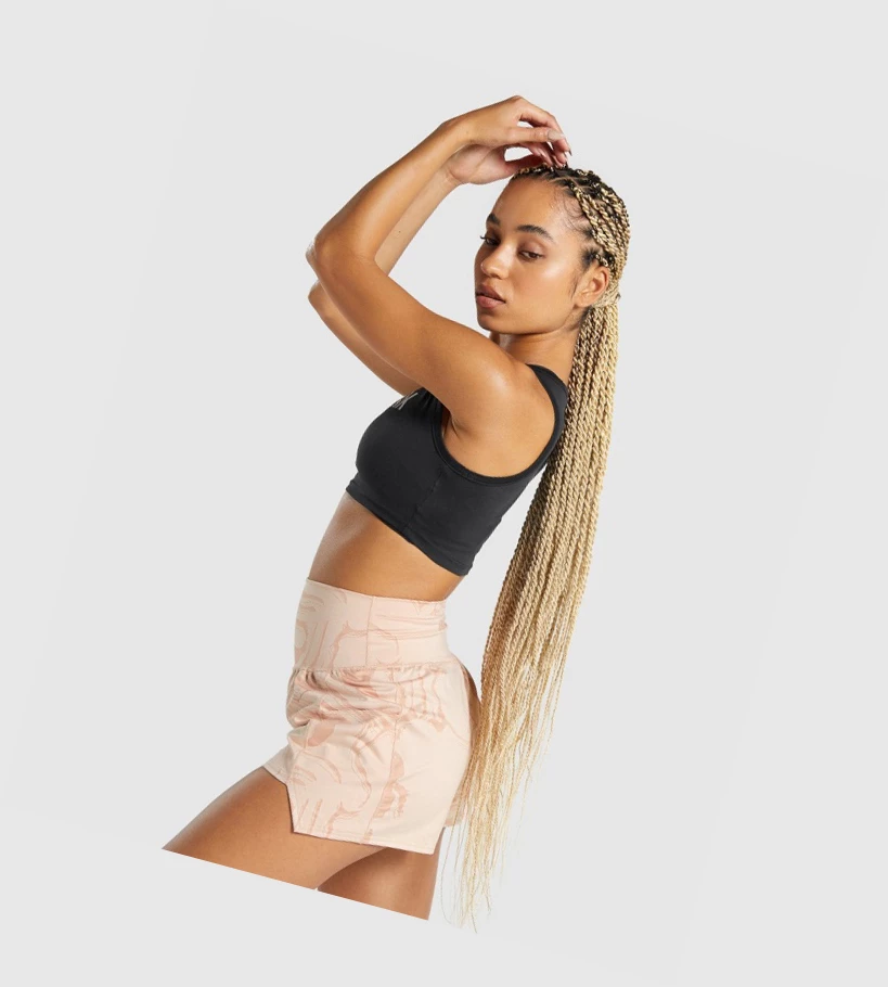 Gymshark GS Power Crop Top Gensere Dame Svarte | XRETZW725