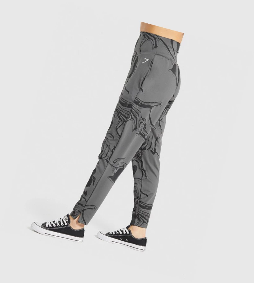 Gymshark GS Power Joggebukser Dame Svarte | OVXQJF048